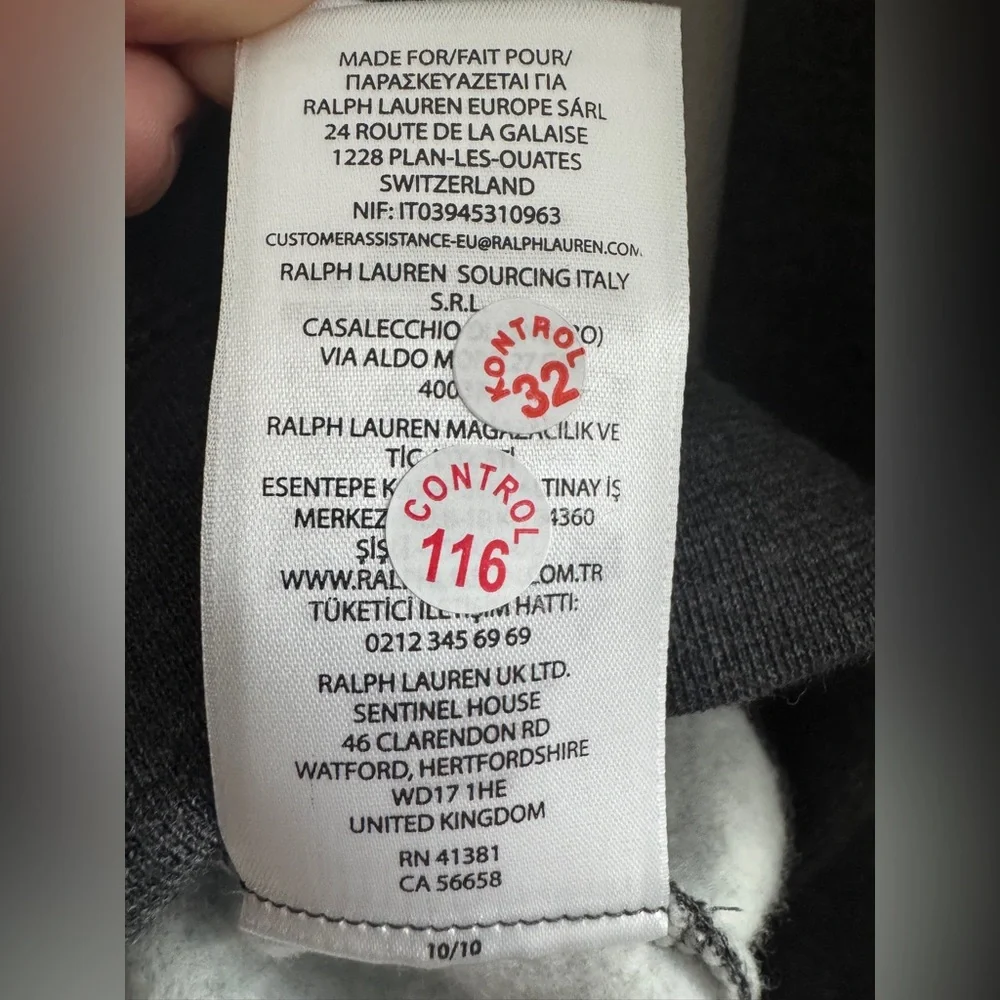 Polo Ralph Lauren Bear Sweatshirt Large - Picture 4 of 6